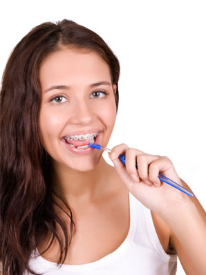 brushing and flossing